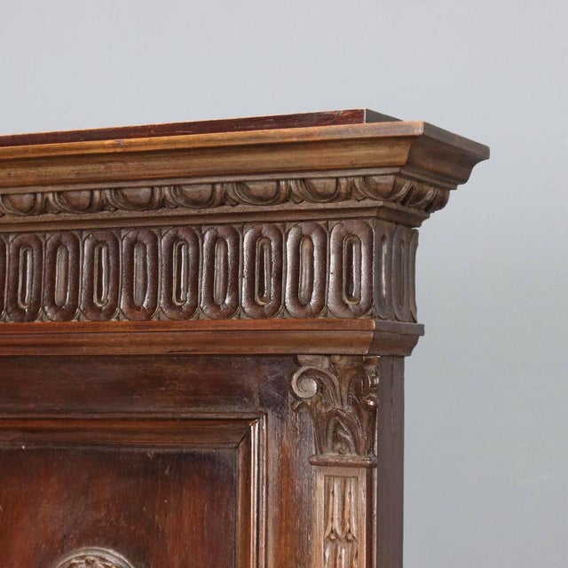 Neo-Renaissance Walnut Bedside Tables For Sale - Image 4 of 14