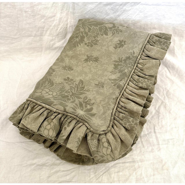 Pair of Ralph Lauren Style Ruffle Trimmed King Pillow Shams For Sale In Palm Springs - Image 6 of 6