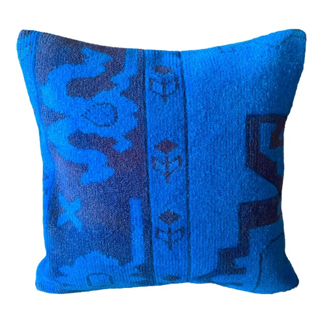 Vintage Turkish Wool Tribal Pillow For Sale