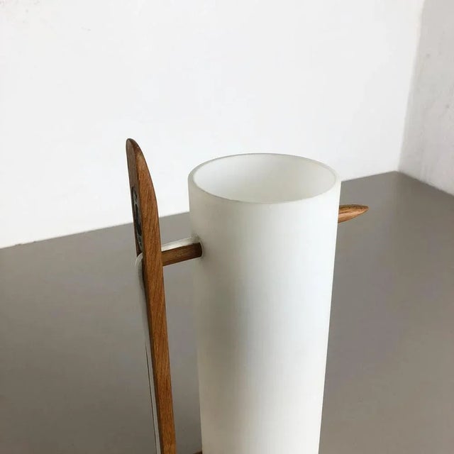 Teak and Glass Wall Sconce by Uno & Östen Kristiansson for Luxus, Sweden For Sale - Image 12 of 18