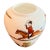 Vintage Crown Staffordshire English Bone China Hunting Scene Equestrian Vase For Sale