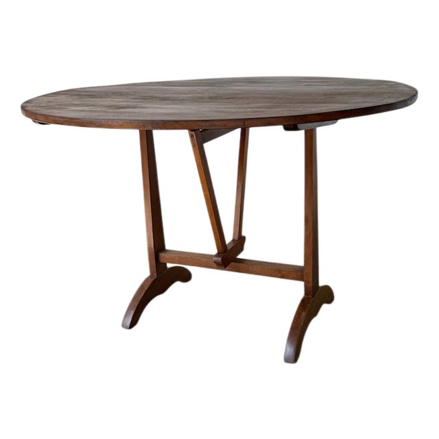 Oak Winegrowers Table, 1950s For Sale