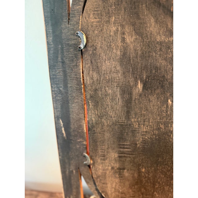 Vintage Split Bamboo Pagoda Wall Mirror – Southeast Asian, 1970s For Sale - Image 13 of 15