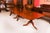 Antique Regency Triple Pillar Dining Table and Swag Back Chairs, 1890s, Set of 15 For Sale - Image 4 of 18