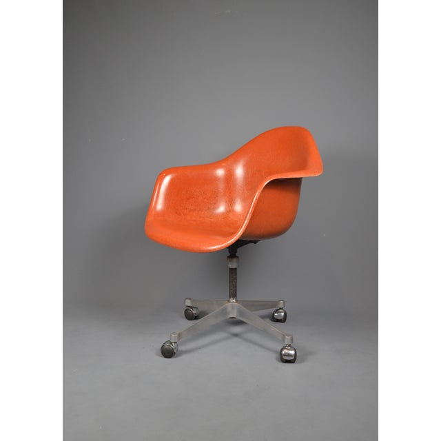 Orange PAC Armchair by Charles & Ray Eames for Herman Miller, 1960s For Sale - Image 8 of 12