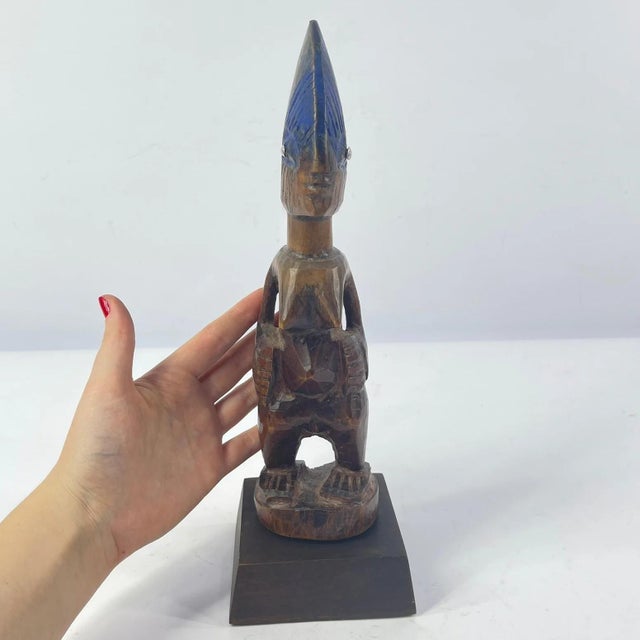 Wood Early 20th Century Yoruba Ibeji Female Figure Nigeria For Sale - Image 7 of 8