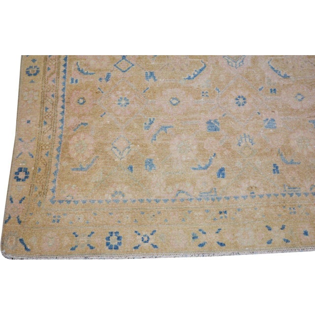 Turkish Vintage Turkish Hand Knotted Wool Rug, 3'2''x9'3'' For Sale - Image 3 of 5