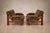 Textile Pair of “Copa” Armchairs in Jatobá and Olive-Green Mohair by Jean Gillon for Italma, Brazil, 1960s For Sale - Image 7 of 18