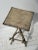 Cream Antique Folk Art Cream + Green Painted Adirondack Tripod Side Table, Circa 1920s-30s For Sale - Image 8 of 18