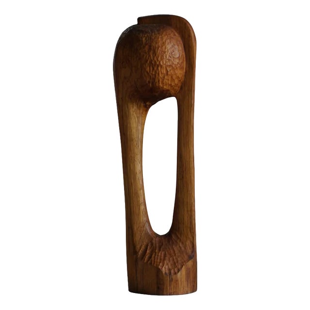 Wooden Sculpture by Ole Wettergren, Denmark, 1980s For Sale