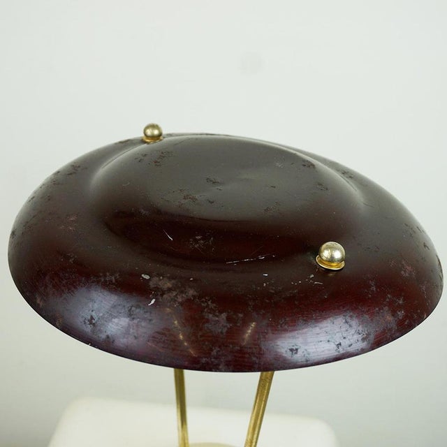 Mid-Century Modern Mid-Century Italian Adjustable Brass Table Lamp, 1950s For Sale - Image 3 of 12