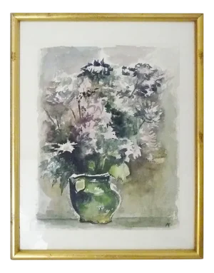 Still Life with Flowers, 1950s-1960s, Watercolor