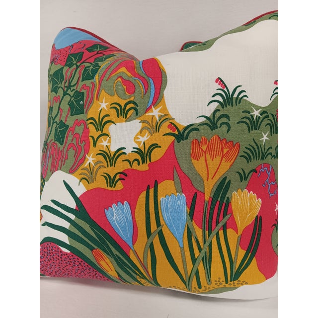 Schumacher Schumacher Josef Frank "Anakreon" Down Filled Pillow For Sale - Image 4 of 4