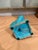 Vintage Turquoise Glazed Ceramic Rooster Figurine For Sale In Boston - Image 6 of 6