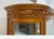 1970s Custom Antique Tiger Oak Curved Glass Curio Cabinet Display Hutch China For Sale - Image 5 of 12