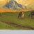 Textile Eugenio Spreafico, Alpine View with Cows, Oil Painting on Canvas For Sale - Image 7 of 9