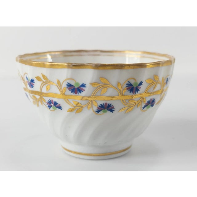 18th Century English Royal Crown Derby Nottingham Road Teacup & Saucer Set- 2 Pieces For Sale - Image 9 of 13