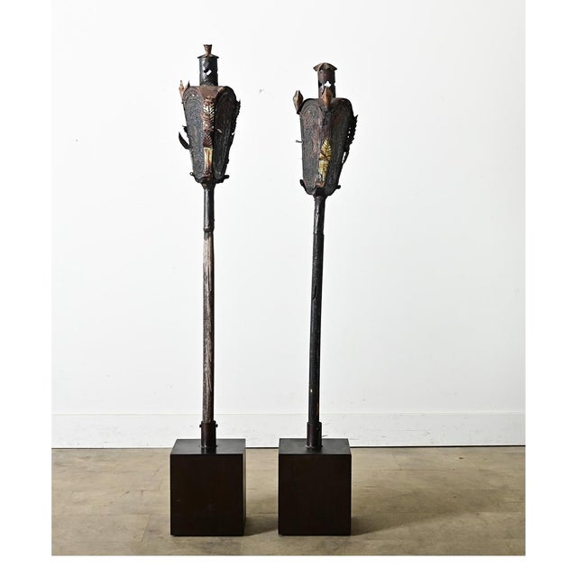 Italian Italian 18th Century Religious Incense Torches - A Pair For Sale - Image 3 of 8