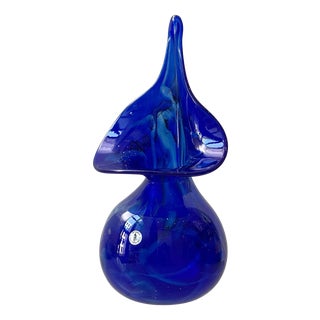 Sculptural Glass Vase from Mdina / Mtarfa Glassblowers Malta, 1970s For Sale