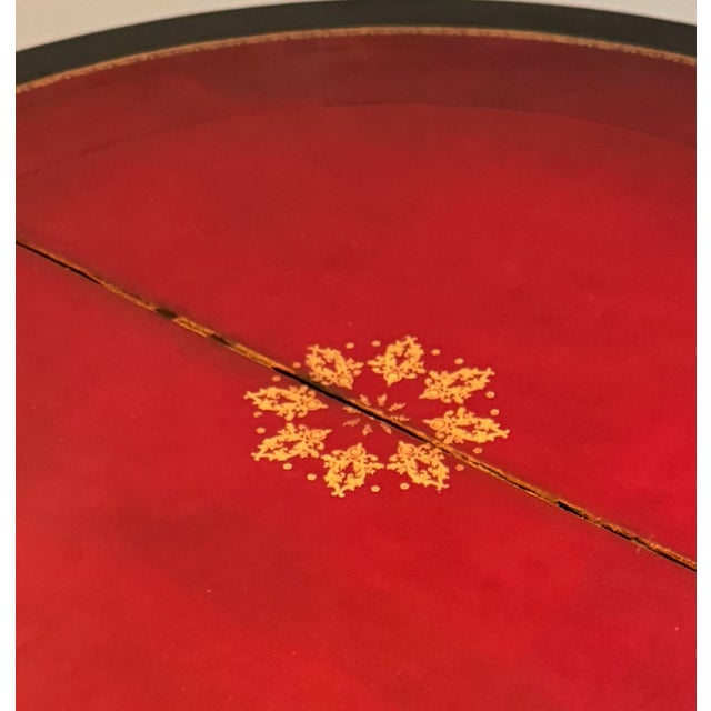 Early 20th Century Demi-Lune Console With Expandable Flip Top For Sale - Image 12 of 17