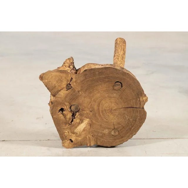 French Elm Side Table, 1900 For Sale - Image 4 of 10