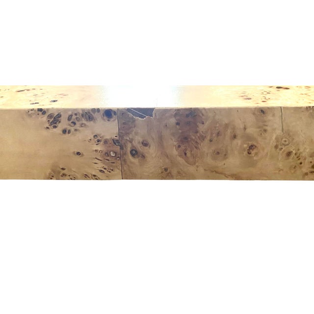 Oslo Burl Wood Veneer Waterfall Coffee Table by Wisteria, Manner of