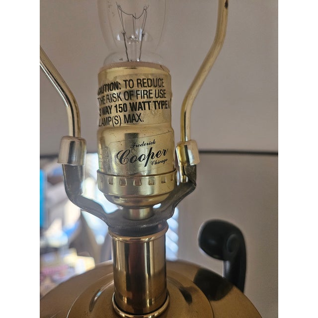 1980s Frederick Cooper Brass Urn Trophy Lamp For Sale In Indianapolis - Image 6 of 15