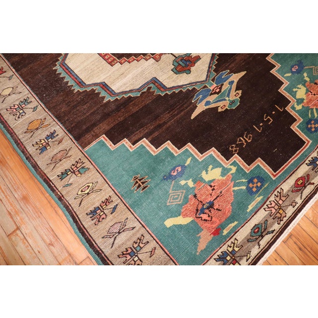 Vintage Turkish Kars Intermediate Rug - 6'9" x 9'2" For Sale In New York - Image 6 of 7