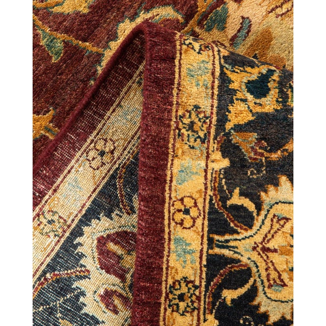 Mogul, One-of-a-Kind Hand-Knotted Area Rug in Red, 4' 7" x 7' 4" For Sale In New York - Image 6 of 8