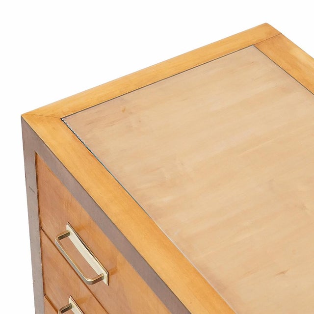 Brown Rationalist Maple Chest of Drawers, 1930s For Sale - Image 8 of 16