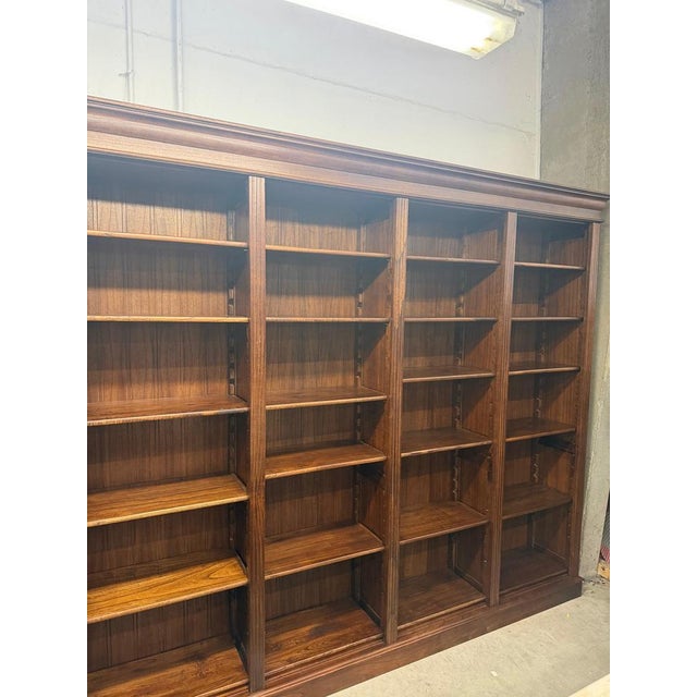 Large Elm Library Bookcase For Sale - Image 3 of 4