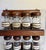 MCM Acrylic and Wood Glass Bottle Spice Rack For Sale - Image 10 of 10