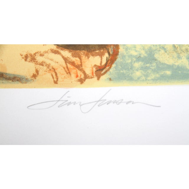 Artist: Jim Jonson, American (1928 - ) Title: Dancer at Window II Year: 1979 Medium: Lithograph, signed and numbered in...