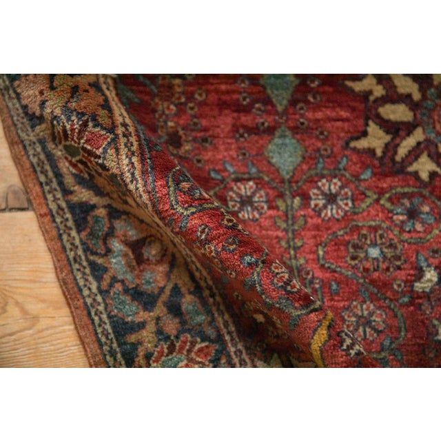Old New House Vintage Farahan Sarouk Square Rug Mat - 2'6" x 2'7" For Sale - Image 4 of 9