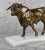 Mid 20th Century Vintage Large Italian Southwestern Bronze & Onyx Bull Sculpture For Sale - Image 5 of 8