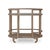 Mid-Century Modern Coastal Style Bar Cart in Light Wood For Sale - Image 3 of 9