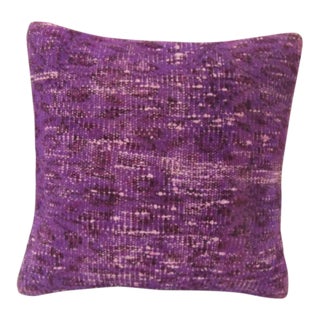 Turkish Handmade Purple Pillow Cover For Sale