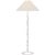 Traditional Chapman & Myers by Visual Comfort Signature Provenz 62" Floor Lamp in Plaster White with Linen Shade For Sale - Image 3 of 3