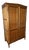 Vintage French Louis XVI Style Carved Oak 2-Door Armoire For Sale