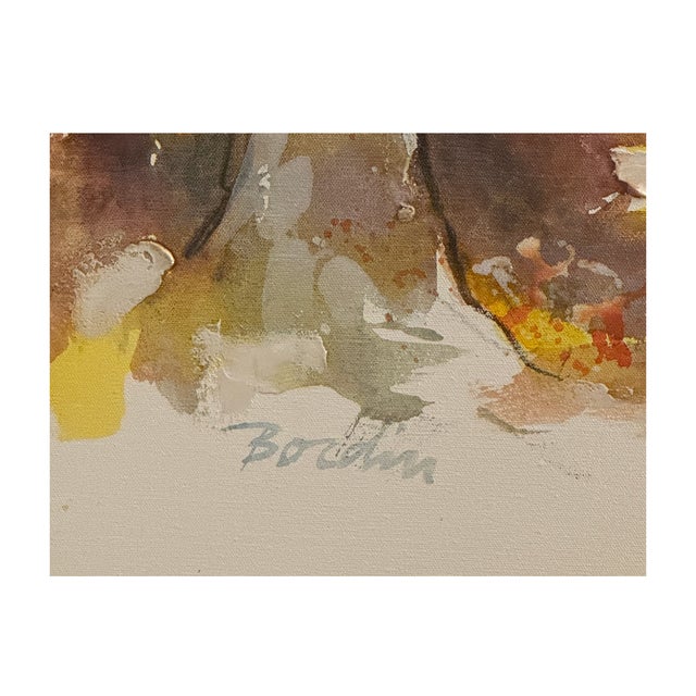 1960s Vintage John Bordin “Woodland Patch” Framed Artwork For Sale - Image 5 of 17