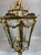 1970 French Louis XVI Gold Bronze Glass Lantern Chandelier For Sale - Image 15 of 16