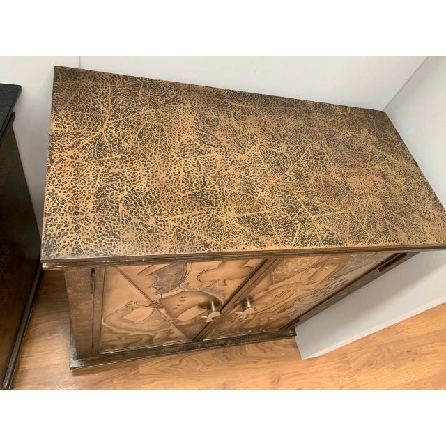 Art Deco Style Lacquered Cupboard from Lam Lee Group, 1980s For Sale - Image 3 of 5