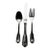 80's Royal Limited Silver Plated Shell Pattern Flatware S/3 For Sale