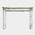 Stone Antique French Louis XVI Style Arabescato Marble and Ormolu Fireplace Mantel, 1850 For Sale - Image 7 of 8