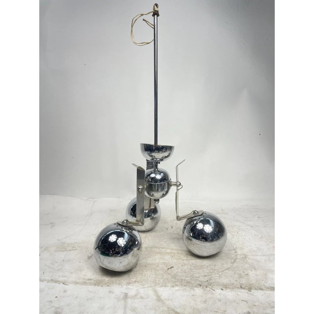 Vintage Space Age Steel Chandelier by Reggiani, 1960s For Sale - Image 11 of 17