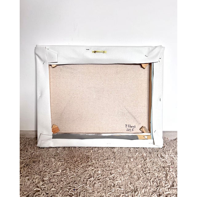 2020s Abstract Acrylic Painting Pastel Modern Wall Art, Minimalist Abstract Canvas, Neutral Interior Art, Contemporary Home Decor For Sale - Image 5 of 5