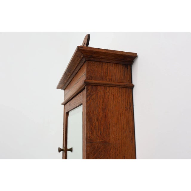 Art Deco Medicine Wall Cabinet in Wood with Mirror, 1930s For Sale - Image 12 of 14