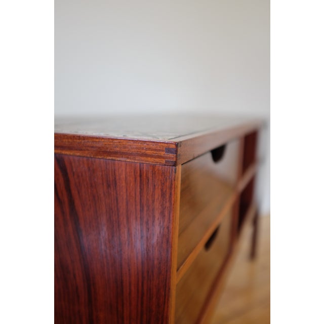 1970s Pair of Rosewood Mirror and Side Table by Severin Hansen Jr For Sale In New York - Image 6 of 17