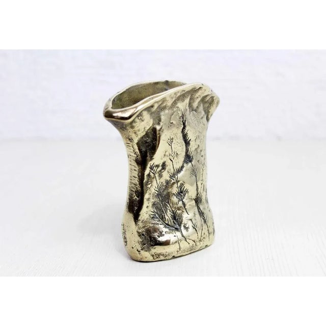 1960s Mid-Century French Bronze Vase For Sale - Image 5 of 11