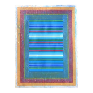 Contemporary Abstract Mixed Media on Paper Painting "Organic Geometry (Fragrant Portals Ii)" by Michael Barringer